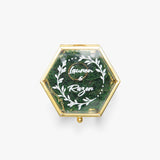 685. Hexagonal Glass Ring Box