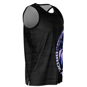 BEAST MODE - Brokapparel Black Haze Active Basketball Jersey