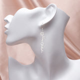 653. Floral Earrings Hoop- 925 Silver