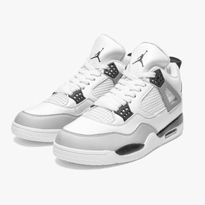 697. AJ4 Basketball Sneakers -White Sole