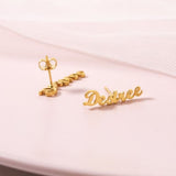 520. Name Stud Earrings