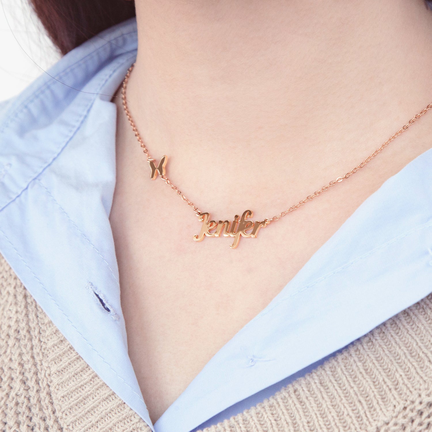 597. Dainty Butterfly Necklace