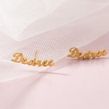 520. Name Stud Earrings