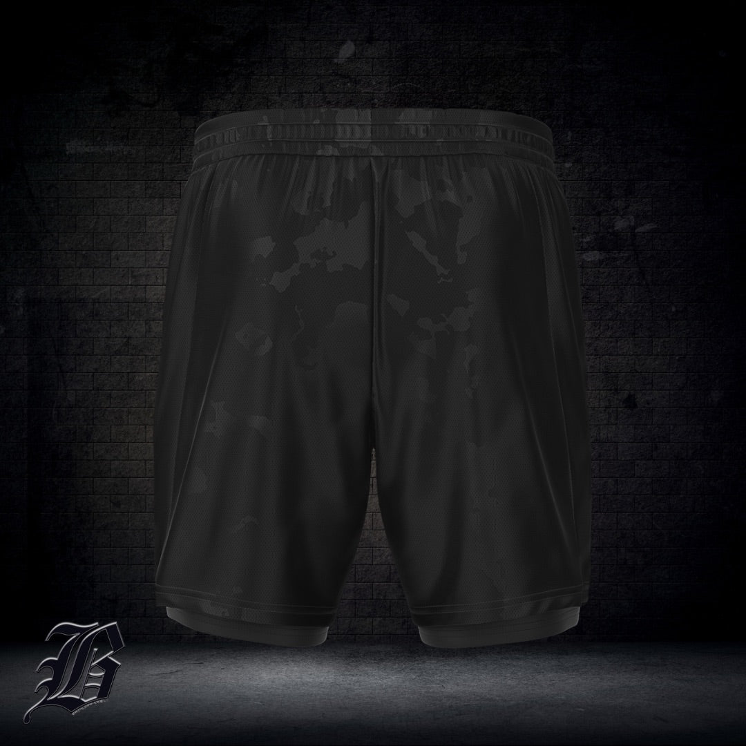 UYG BLACK CAMO EDITION - Mens 2-in-1 Shorts