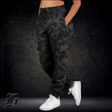 UYG BLACK CAMO EDITION - Athletic Cargo Sweatpants