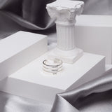 662. Stackable Name Ring- 925 Silver