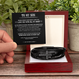 TO MY SON (CROSS BRACELET)