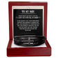 TO MY MAN (CROSS BRACELET)