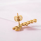 520. Name Stud Earrings
