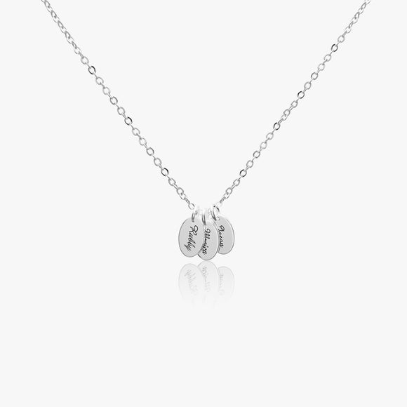 654. Oval Disc Necklace