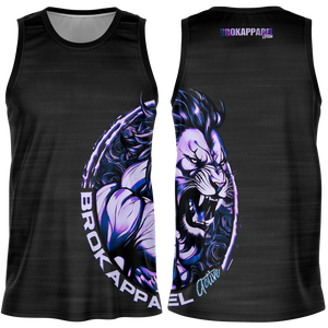 BEAST MODE - Brokapparel Black Haze Active Basketball Jersey