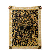 BAROQUE SKULL MICROFLEECE BLANKET