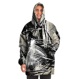 SPLASHED MICROFLEECE SNUGGY HOODIE