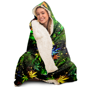 CANNABIS HOODED BLANKET