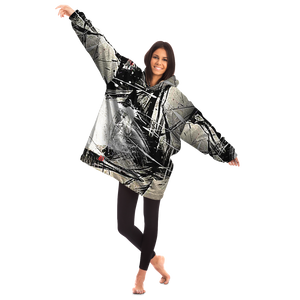 SPLASHED MICROFLEECE SNUGGY HOODIE