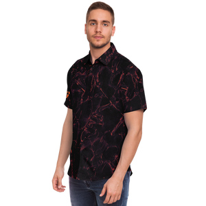 ICED MIDNIGHT RED BUTTON SHIRT