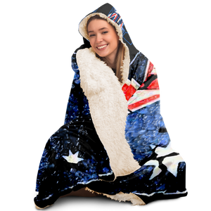 SHE AINT RIGHT HOODED BLANKET