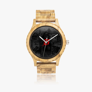 Open image in slideshow, 206. Italian Olive Lumber Wooden Watch - GHETTO LOVE
