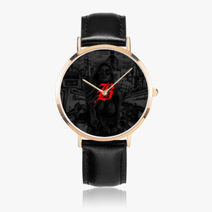 Open image in slideshow, 161. Hot Selling Ultra-Thin Leather Strap Quartz Watch (Rose Gold) - GHETTO LOVE

