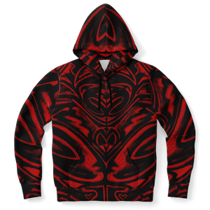 Open image in slideshow, AO RED PATTERN HOODIE
