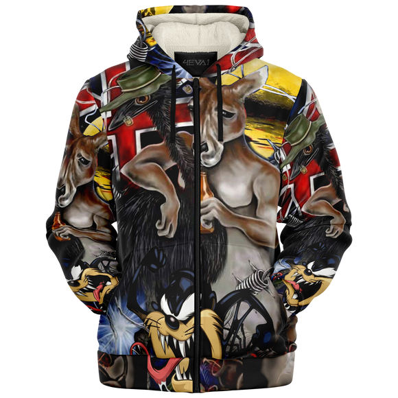 AUSSIE PRIDE MICROFLEECE ZIP HOODIE