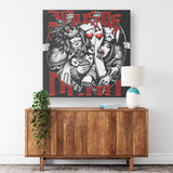 HUSTLE PLAY CANVAS