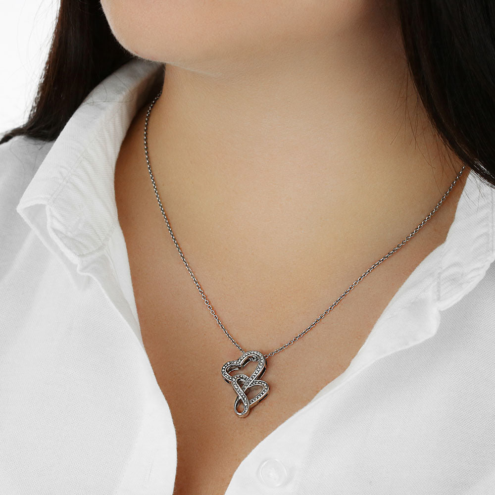 Double Hearts Necklace - Valentines
