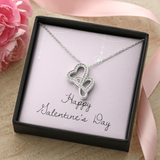 Double Hearts Necklace - Valentines