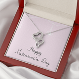 Double Hearts Necklace - Valentines