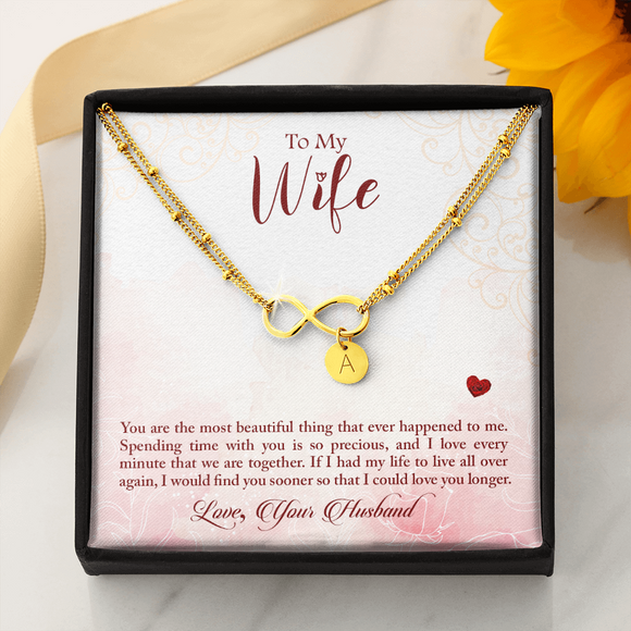 Infinity Bracelet with Circle Charms