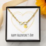 Infinity Bracelet with Circle Charms - Valentines