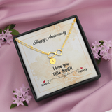 Infinity Bracelet with circle charms
