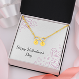 Infinity Bracelet with circle charms - Valentines