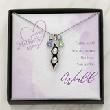 Peas in a pod necklace