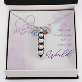 Peas in a pod necklace