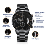 MY MAN - Black Chronogragh Watch