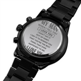 MY MAN - Black Chronogragh Watch