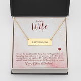 Horizontal Bar Necklace - Roman Numerals