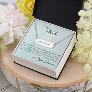 Horizontal Bar Necklace - Coordinates