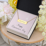 Horizontal Bar Necklace - Coordinates - Valentines