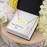 Horizontal Bar Necklace - Coordinates - Valentines