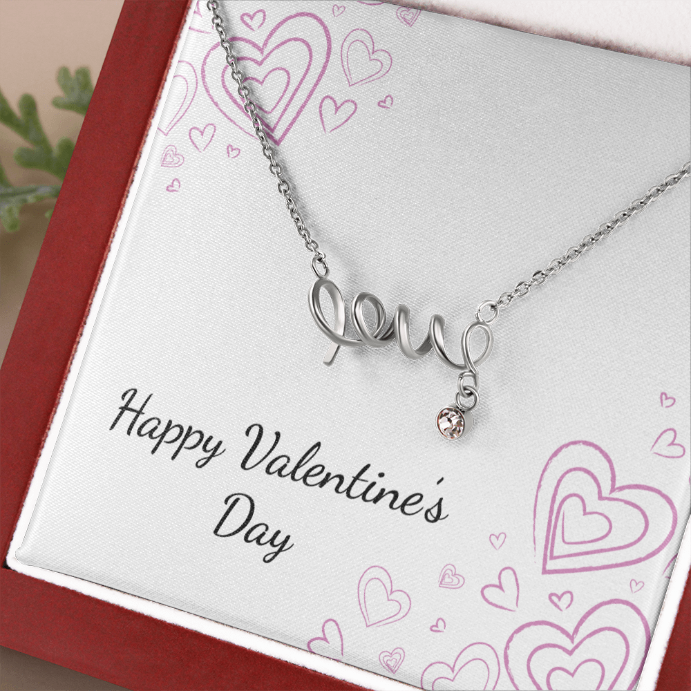 Scripted Love Necklace - Valentines