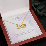 Infinity Heart Necklace with message card
