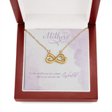 Infinity Heart Necklace with message card