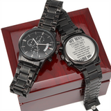 MY MAN - Black Chronogragh Watch