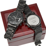 CUSTOMIZED BLACK CHRONOGRAPH WATCH