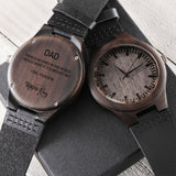 CUSTOM ENGRAVED WOOD WATCH