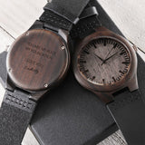 CUSTOM ENGRAVED WOOD WATCH