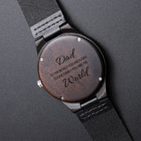 CUSTOM ENGRAVED WOOD WATCH