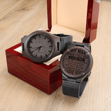 MY MAN - Engraved Wooden Watch